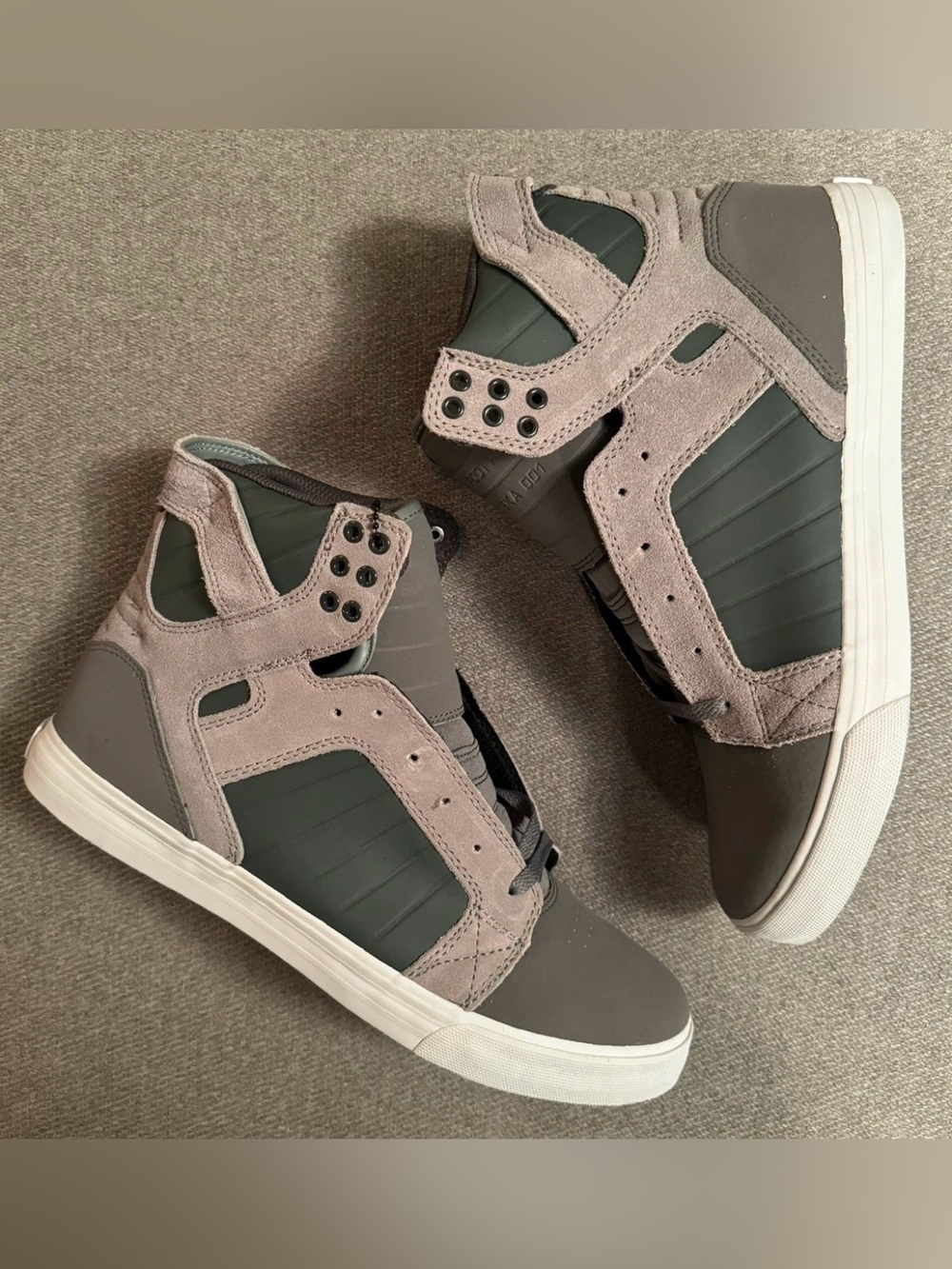 Supra Men’s Gray High-Top Sneakers